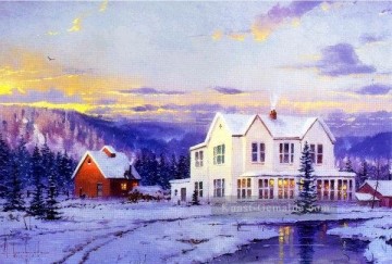Landschaft im Schnee Werke - yx023jE Impressionismus Szenerie Schnee